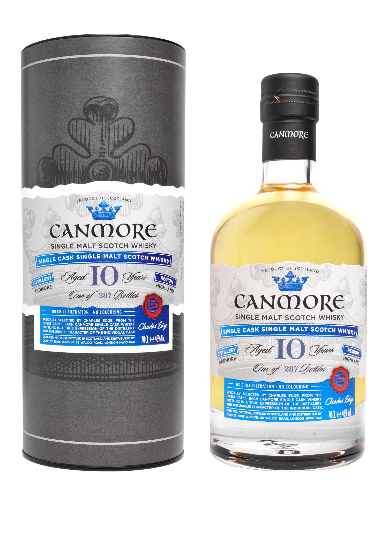 Charles Edge - Canmore Single cask ARDMORE 10 ans