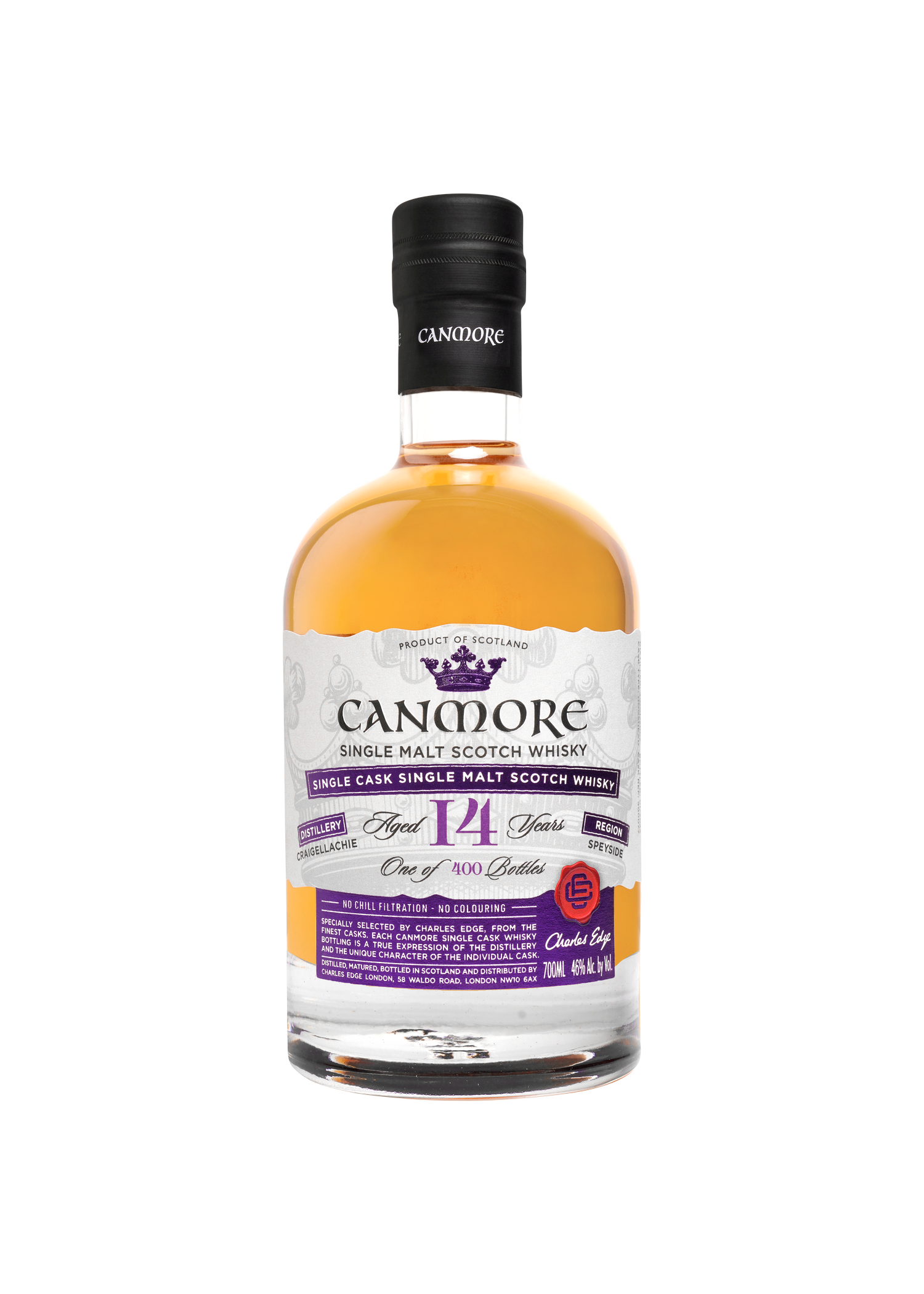 Charles Edge - Canmore Single cask CRAIGELLACHIE 14 ans