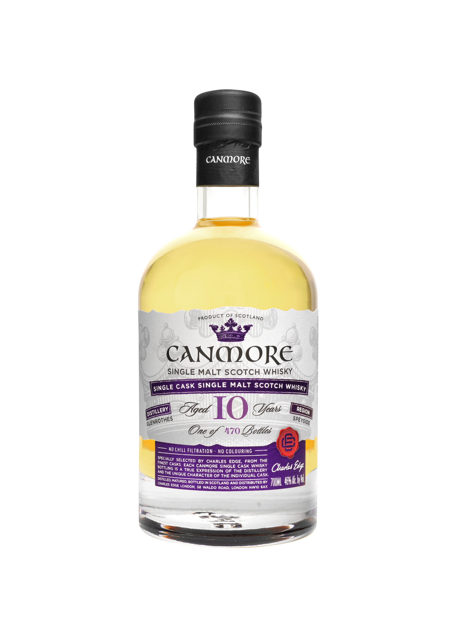 Charles Edge - Canmore Single cask GLENROTHES 10 ans